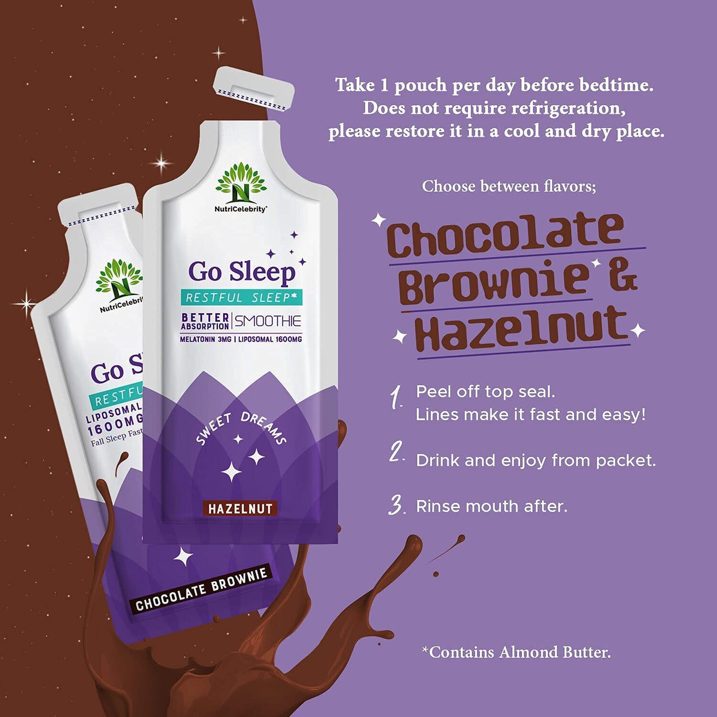 Go Sleep (Chocolate Brownie)-NutriCelebrity