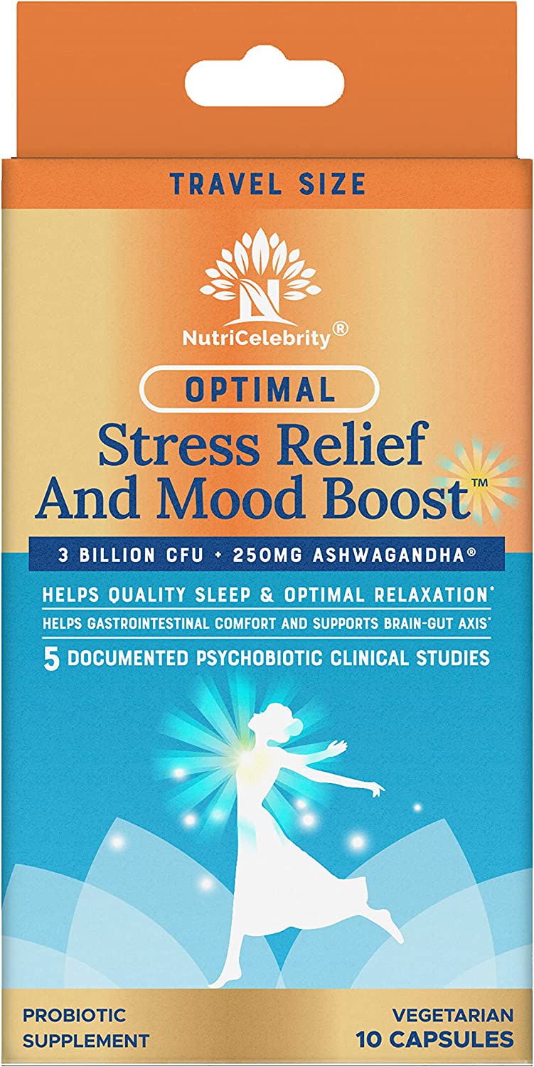 Travel Size Optimal Stress Relief and Mood Boost Supplement