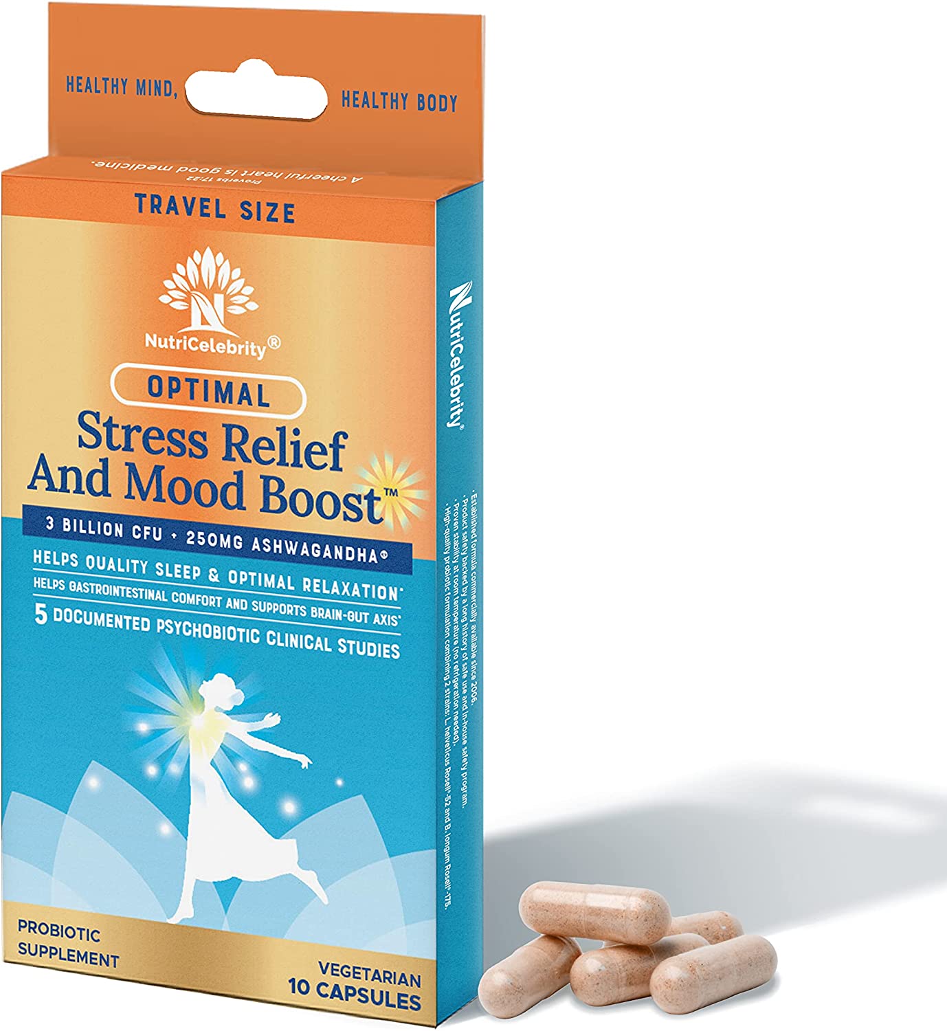 Travel Size Optimal Stress Relief and Mood Boost Supplement